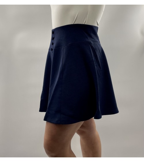 Jupe courte, bleu foncé, Terranova