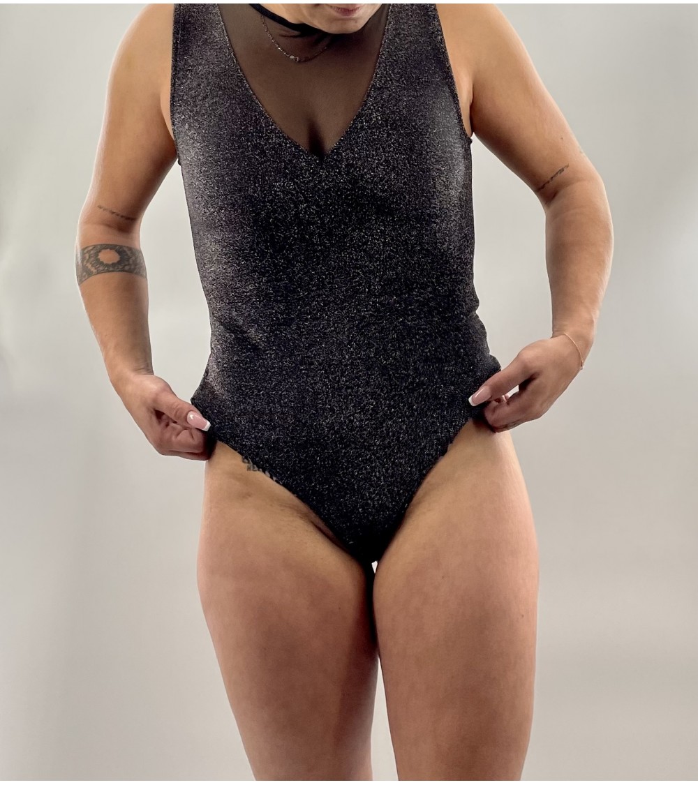 Body paillete decollete transparent Terranova