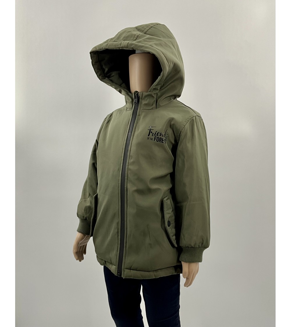 Veste hiver gar on doubl e bleu marine